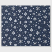 Schneeflocken-Eleganz Geschenkpapier (Flach)