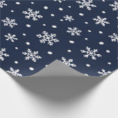 Schneeflocken-Eleganz Geschenkpapier (Ecke)