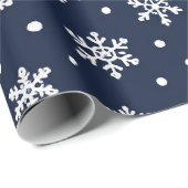 Schneeflocken-Eleganz Geschenkpapier (Rolleneckpunkt)