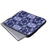 Schneeflocken en bleu..... laptopschutzhülle (Vorne Knopf)