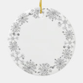 Schneeflocken Erinnerung an Weihnachtsgeschenke im Keramik Ornament (Hinten)