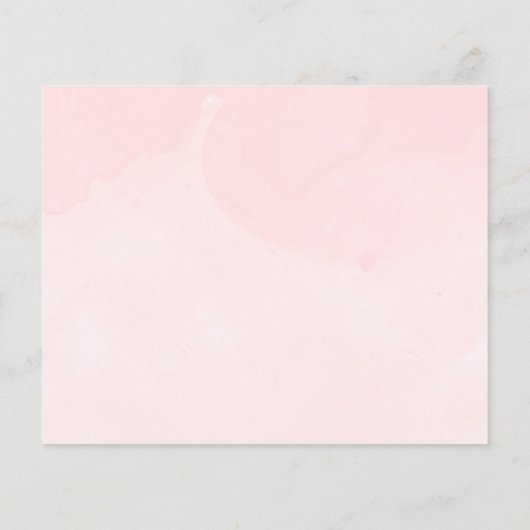 Schneeflocken Erschwingliche Babyduschratenkarten (Rückseite)