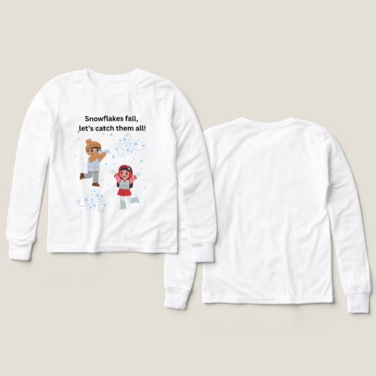 Schneeflocken fallen (Design Vorderseite & Rückseite)