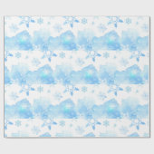 Schneeflocken-Farbpapier Geschenkpapier (Flach)