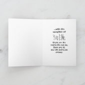 Schneeflocken Feiertagskarte (Innenseite)