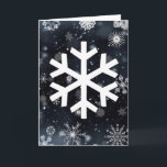 Schneeflocken Feiertagskarte<br><div class="desc">Eine andere schöne Schneeflockegrußkarte von SnowDays,  entworfen von Ihnen!</div>
