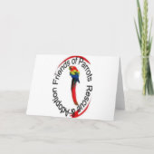 Schneeflocken Feiertagskarte (Rückseite)