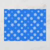 Schneeflocken Feiertagspostkarte (Vorderseite)