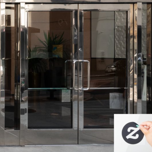 Schneeflocken Fensteraufkleber (Büro Tür)