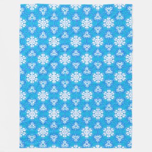 Schneeflocken fern von der Fleece-Decke Fleecedecke