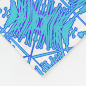 Schneeflocken fern von der Fleece-Decke Fleecedecke (Ecke)