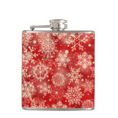 Schneeflocken Flachmann (Vorderseite)