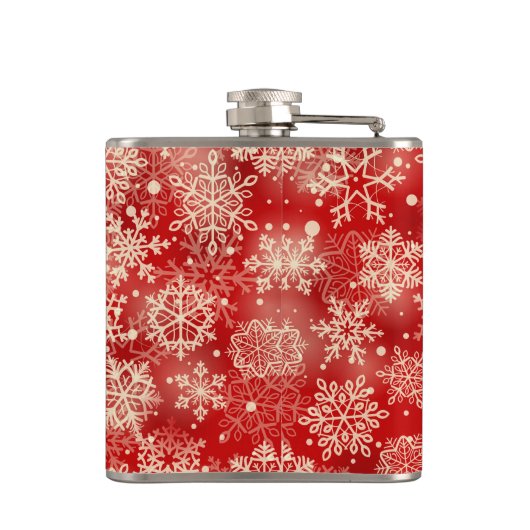 Schneeflocken Flachmann (Rückseite)