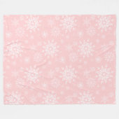 Schneeflocken Fleece Blanken (Vorderseite (Horizontal))