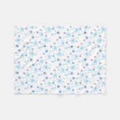 Schneeflocken Fleece Blanket (Vorderseite (Horizontal))