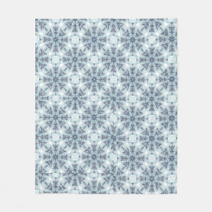Schneeflocken Fleecedecke