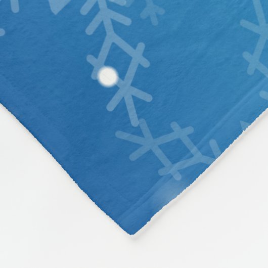 Schneeflocken Fleecedecke (Ecke)