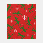 Schneeflocken Fleecedecke (Vorderseite)