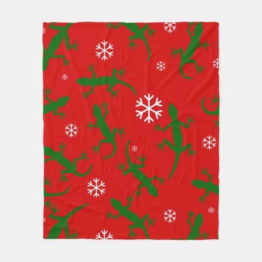 Schneeflocken Fleecedecke (Vorderseite)