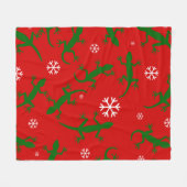 Schneeflocken Fleecedecke (Vorderseite (Horizontal))