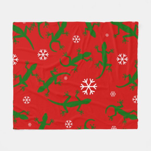 Schneeflocken Fleecedecke (Vorderseite (Horizontal))