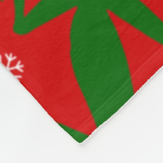 Schneeflocken Fleecedecke (Ecke)