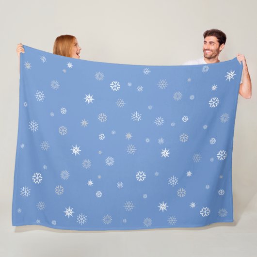 Schneeflocken Fleecedecke (Beispiel)
