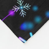 Schneeflocken Fleecedecke (Ecke)
