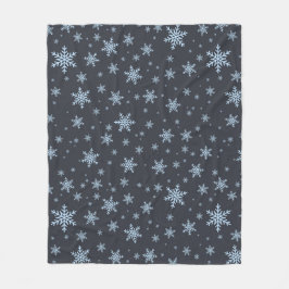 Schneeflocken Fleecedecke