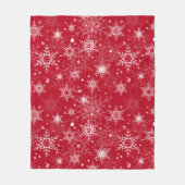 Schneeflocken-Fleecedecke Fleecedecke (Vorderseite)