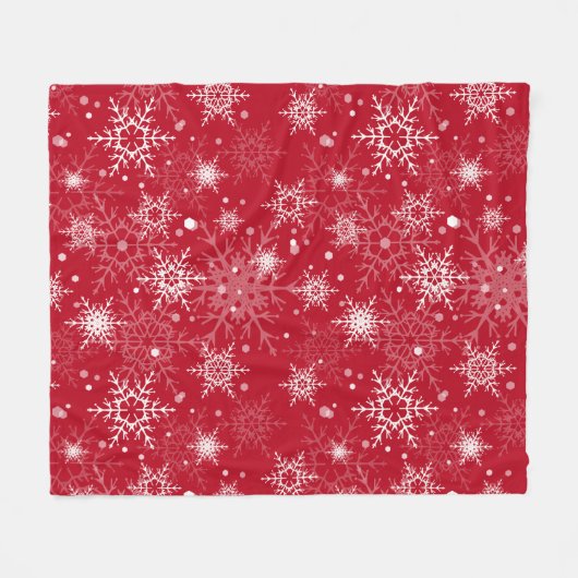 Schneeflocken-Fleecedecke Fleecedecke (Vorderseite (Horizontal))