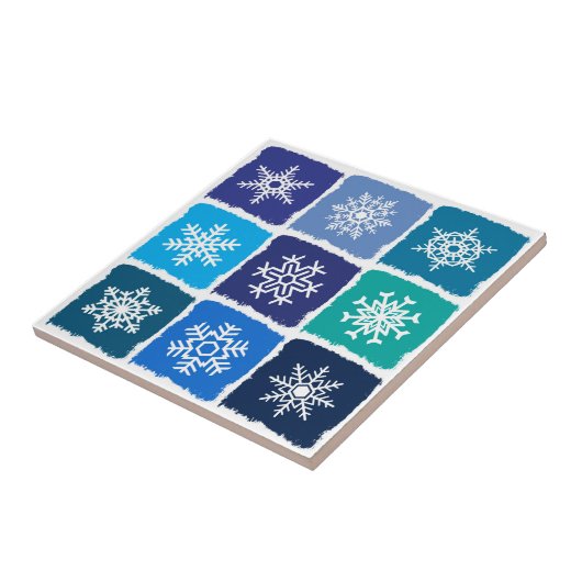 Schneeflocken Fliese (Seite)