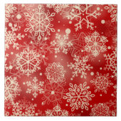 Schneeflocken Fliese (Vorderseite)