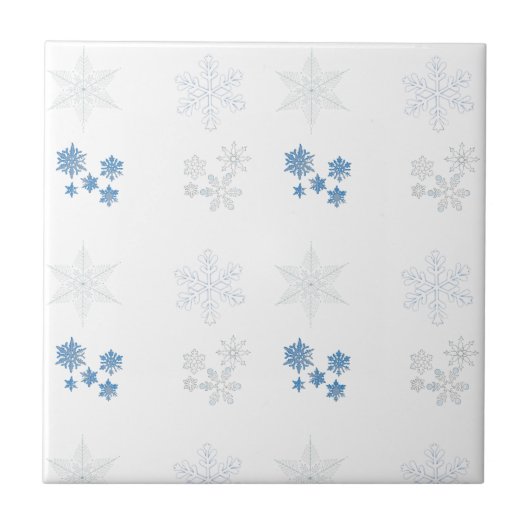 Schneeflocken Fliese (Vorderseite)