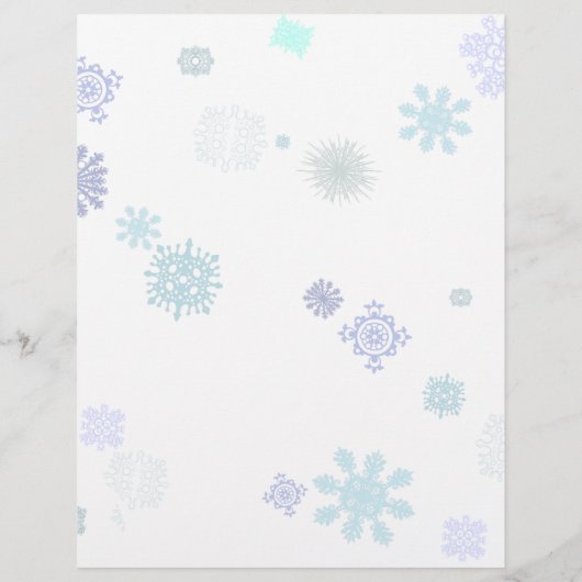 Schneeflocken Flyer (Hinten)