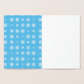 Schneeflocken Folienkarte (Innenseite)