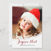 Schneeflocken-Foto Feiertagskarte (Vorderseite)