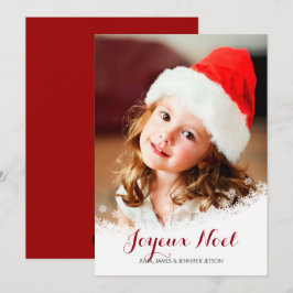 Schneeflocken-Foto Feiertagskarte