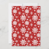 Schneeflocken-Foto Feiertagskarte (Rückseite)