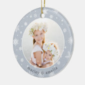 Schneeflocken | FOTO Keramik Ornament (Links)