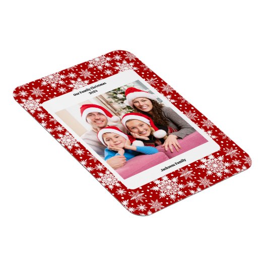 Schneeflocken-Foto Magnet (Rechte Seite)