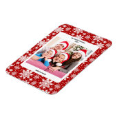 Schneeflocken-Foto Magnet (Linke Seite)