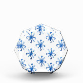 Schneeflocken Fotoblock (Vorderseite)