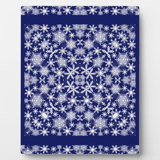 Schneeflocken Fotoplatte (Vorderseite)