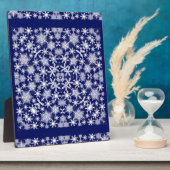 Schneeflocken Fotoplatte (Seite)