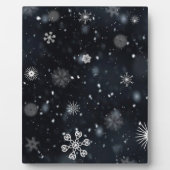 Schneeflocken Fotoplatte (Vorderseite)