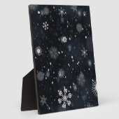 Schneeflocken Fotoplatte (Seite)