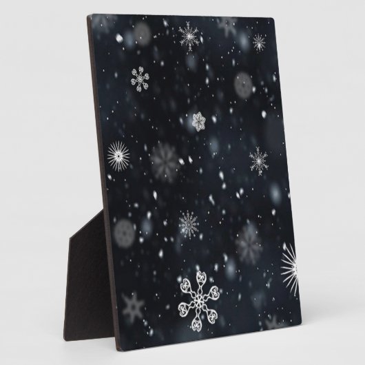 Schneeflocken Fotoplatte (Seite)