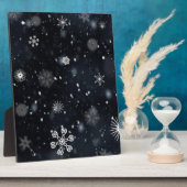 Schneeflocken Fotoplatte (Seite)