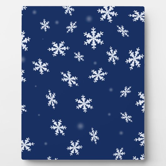 Schneeflocken Fotoplatte (Vorderseite)